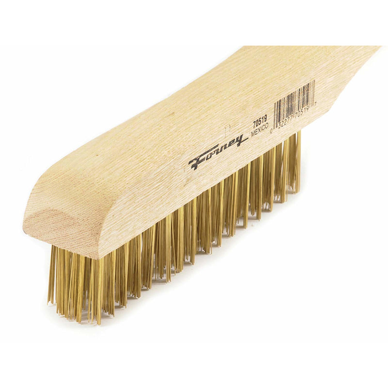 Forney 9.5 in. L X 10.25 in. W Wire Brush Brass