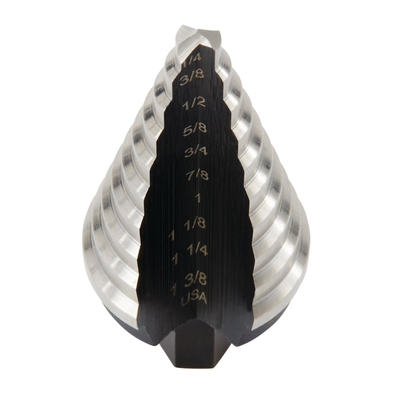 Irwin Unibit 1/4 to 1-3/8 in. X 6 in. L High Speed Steel Step Drill Bit Hex Shank
