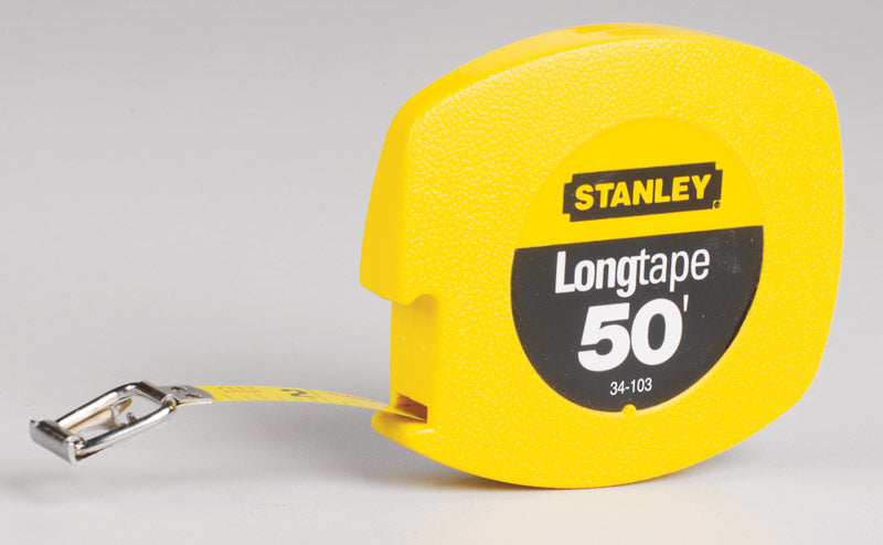 Stanley 50 ft. L X 0.38 in. W Closed Reel Long Tape Measure