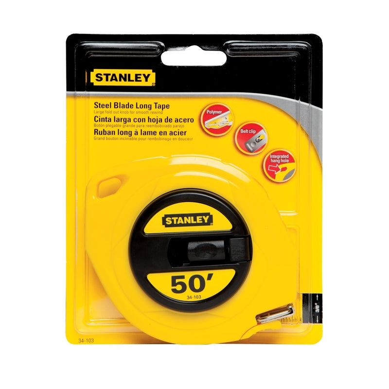 Stanley 50 ft. L X 0.38 in. W Closed Reel Long Tape Measure