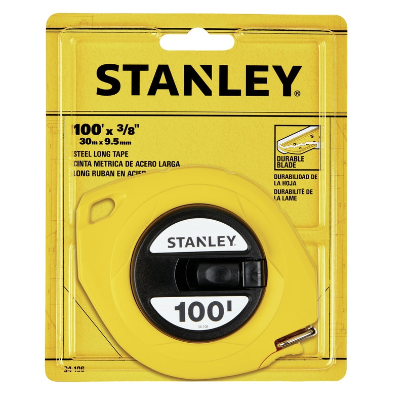 Stanley 100 ft. L X 0.38 in. W Closed Reel Long Tape Measure