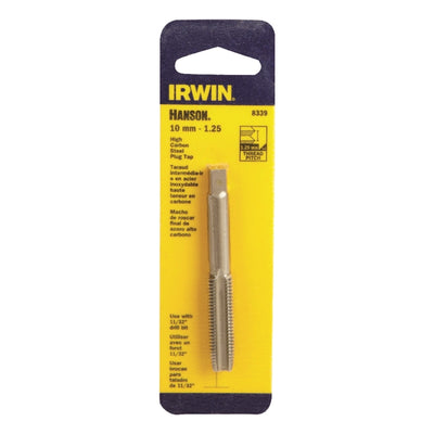 Irwin Hanson High Carbon Steel Metric Plug Tap 10 - 1.25 mm