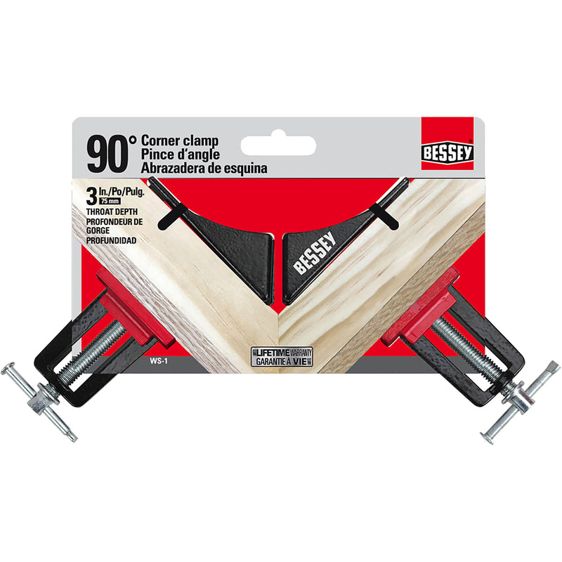 Bessey 3 in. X 0.5 in. D Corner Clamp 200 lb