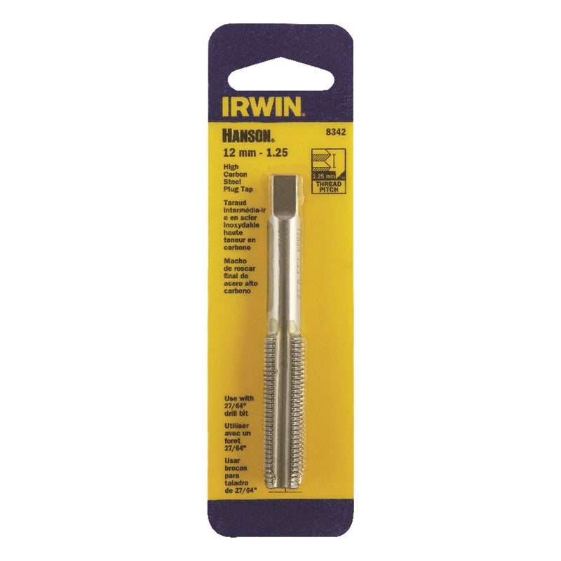 Irwin Hanson High Carbon Steel Metric Plug Tap 12-1.25 mm