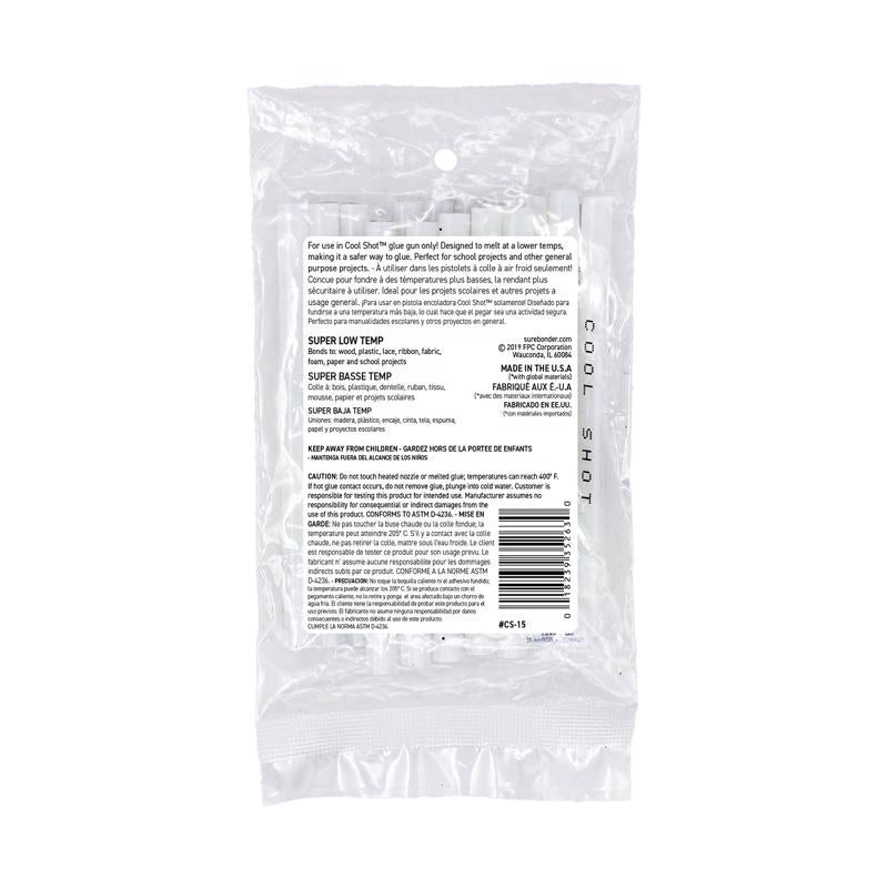 Surebonder 0.27 in. D X 4 in. L Cool Shot Mini Glue Sticks Clear 15 pk