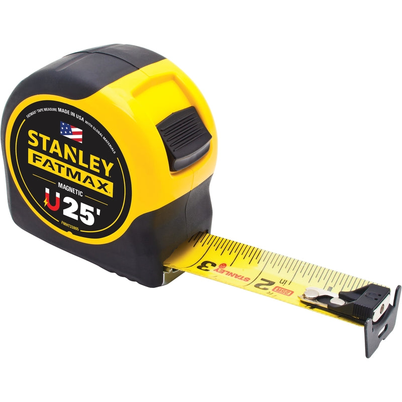 Stanley FatMax 25 ft. L X 1.25 in. W Compact Wide Blade Magnetic Tape Measure