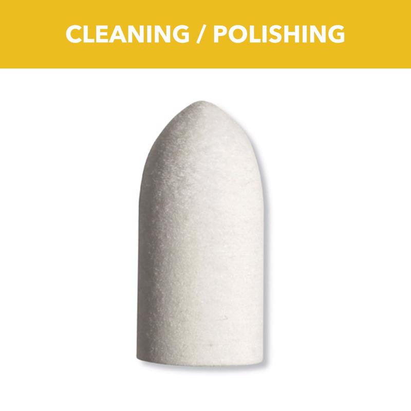 Dremel 3/8 in. X 1 in. L Felt Felt Polishing Tip