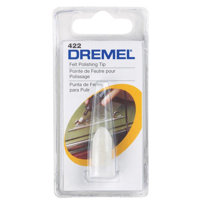 Dremel 3/8 in. X 1 in. L Felt Felt Polishing Tip