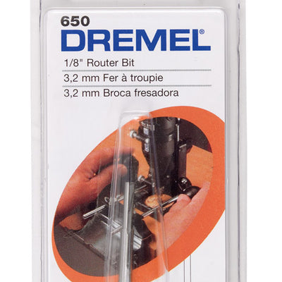 Dremel 1/8 in. X 1-1/2 in. L High Speed Steel High Speed Router Bit