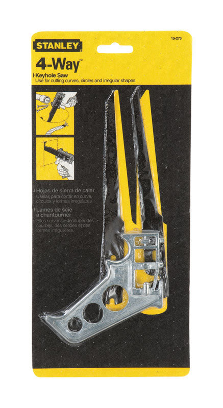 Stanley 4-Way 7 in. Carbon Steel Keyhole Saw 24 TPI