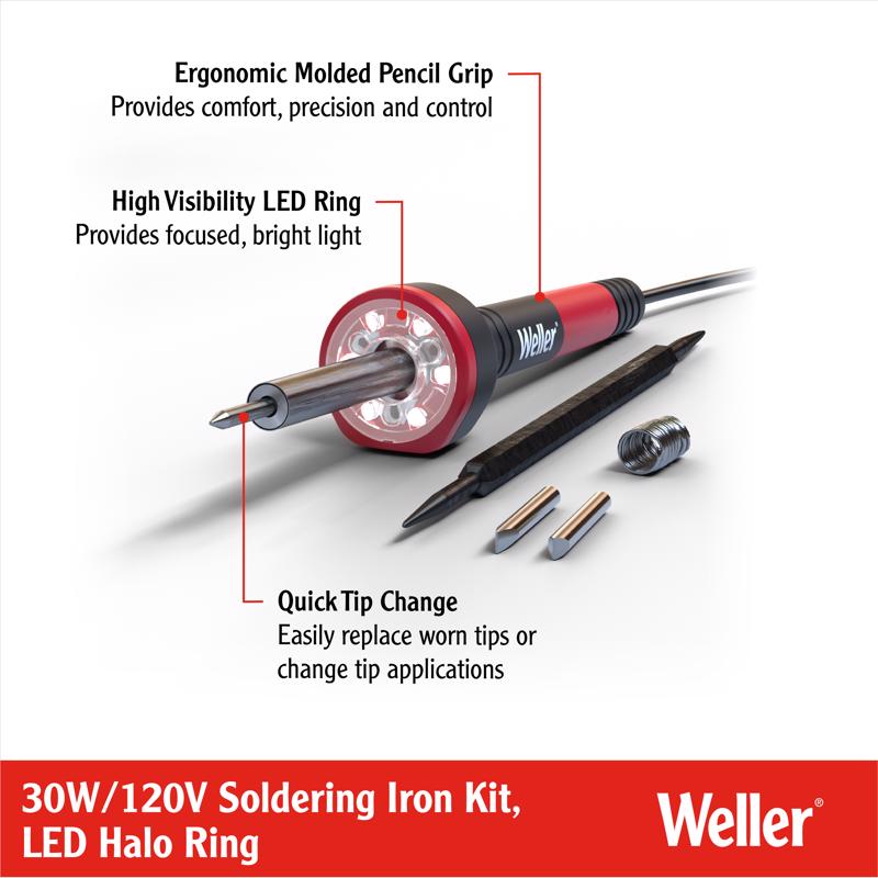 Weller Corded Soldering Iron Kit 30 W