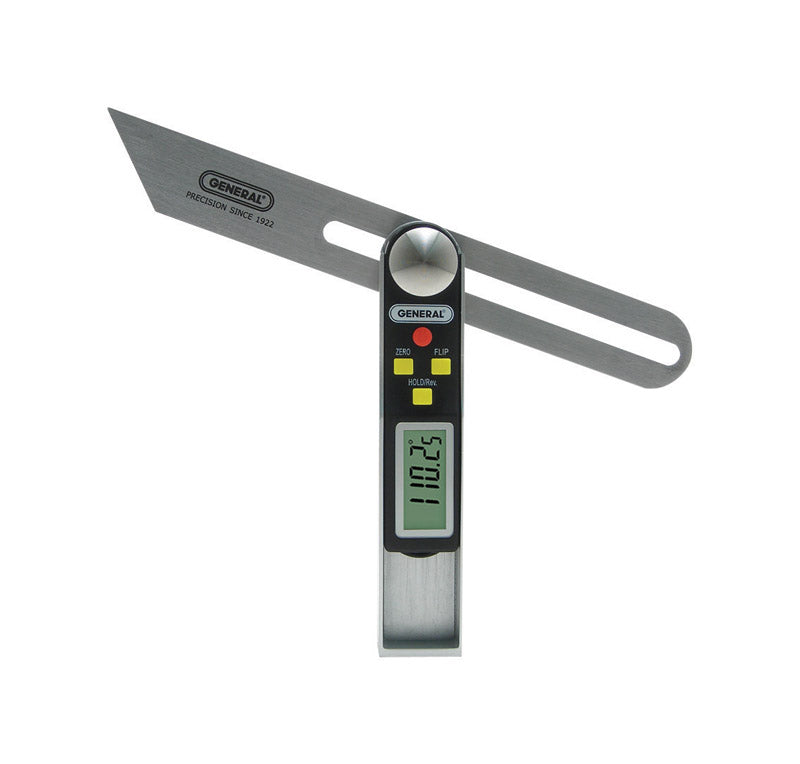 General 8 in. L Digital Sliding T-Bevel and Protractor