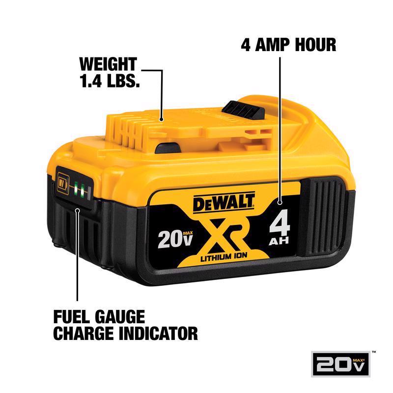 DeWalt 20V MAX XR DCB204 4 Ah Lithium-Ion Battery