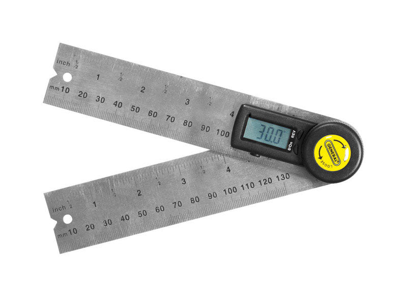 General Angle-izer 5 in. L X 1-3/8 in. W Digital Angle Finder 360 deg Silver