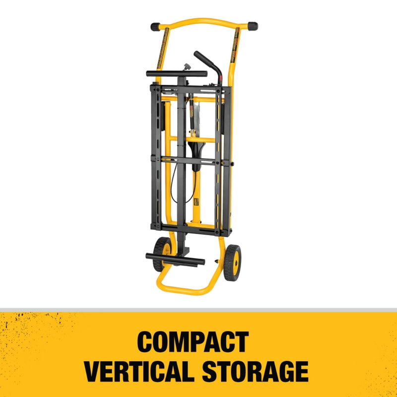 DeWalt Metal 98 in. L X 32-1/2 in. H X 59.5 in. W Miter Saw Stand Yellow