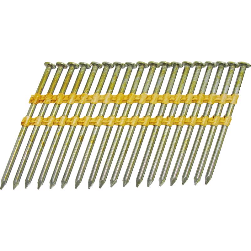 Grip-Rite 3-1/4 in. L X 10-1/4 Ga. Angled Strip Bright Framing Nails 21 deg 2000 pk