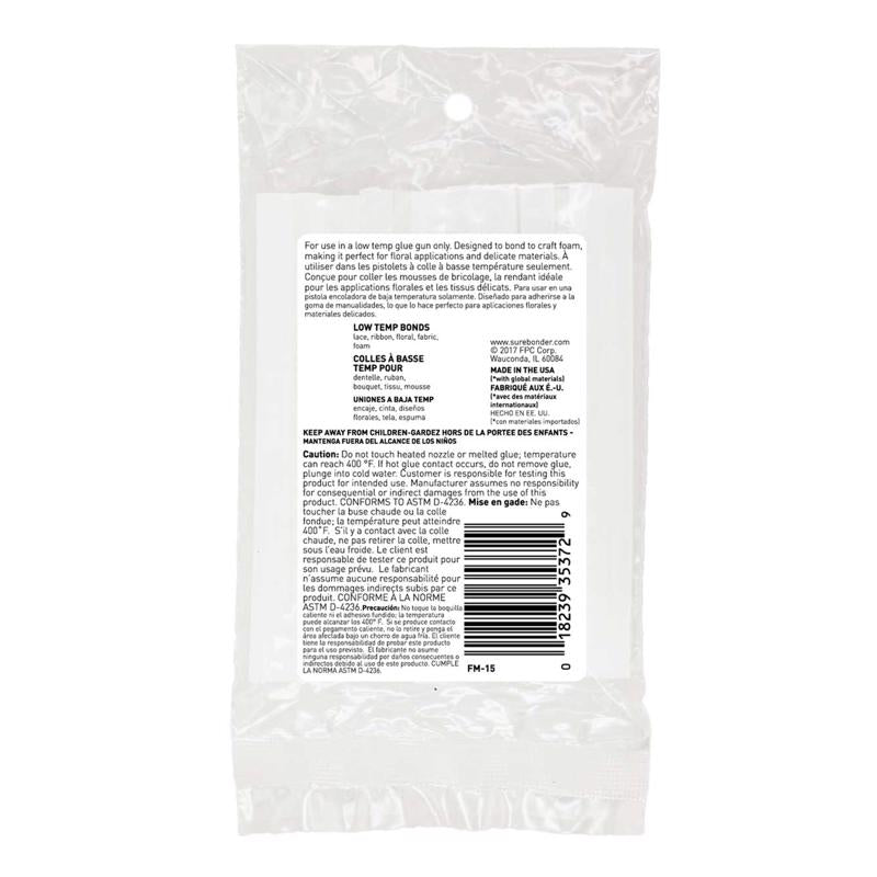 Surebonder Foam Stik .27 in. D X 4 in. L All Purpose Glue Sticks White 15 pk