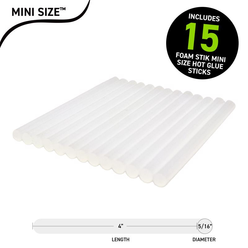Surebonder Foam Stik .27 in. D X 4 in. L All Purpose Glue Sticks White 15 pk
