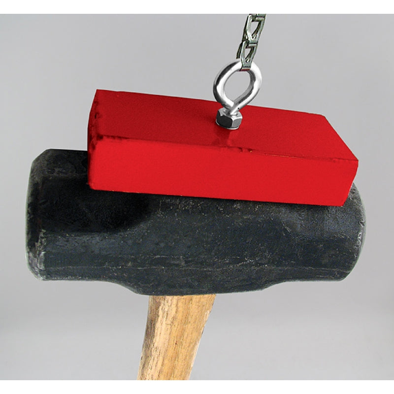 Magnet Source 5 in. L X 2 in. W Red Retrieving Magnet 150 lb. pull