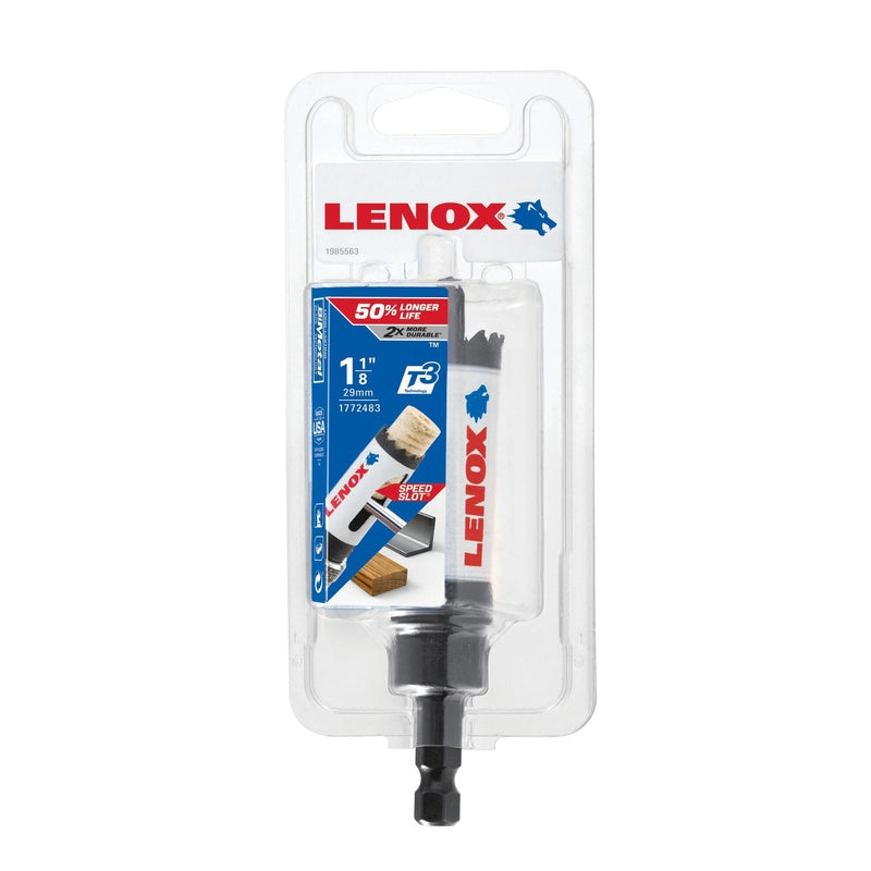 LENOX Speed Slot 1-1/8 in. Bi-Metal 1.5 in. L Hole Saw Arbor Included