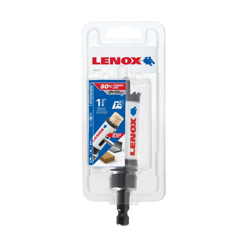 LENOX Speed Slot 1-3/8 in. Bi-Metal 1.5 in. L Hole Saw Arbor Included