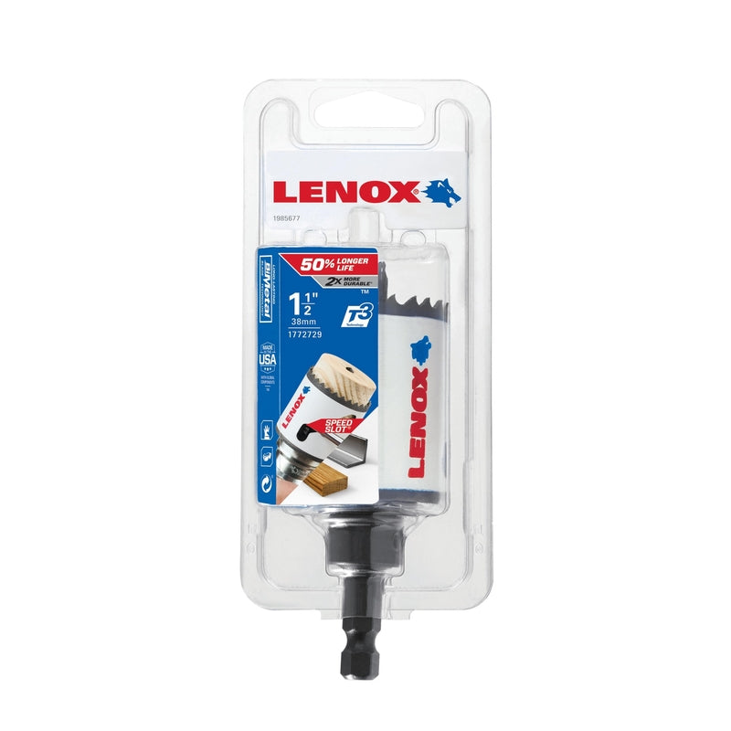 LENOX Speed Slot 1-1/2 in. Bi-Metal 1.5 in. L Hole Saw Arbor Included