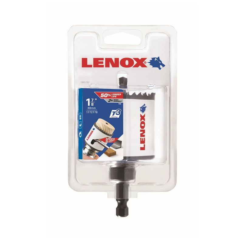 LENOX Speed Slot 1-7/8 in. Bi-Metal 1.5 in. L Hole Saw Arbor Included