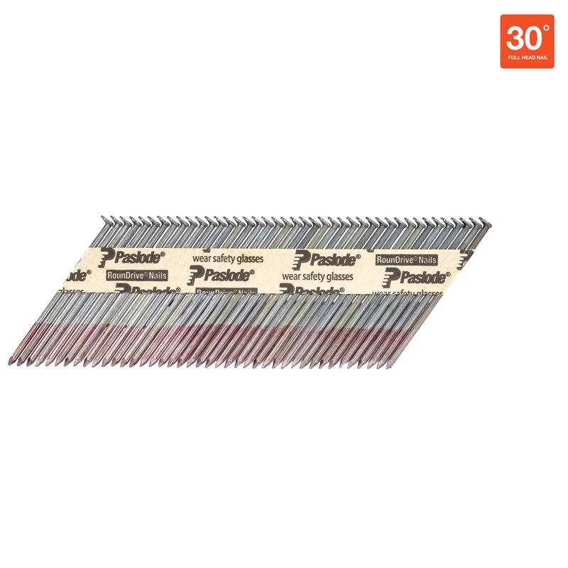Paslode RounDrive 3 in. L X .120 Ga. Paper Strip Brite Framing Nails 30 deg 2500 pk