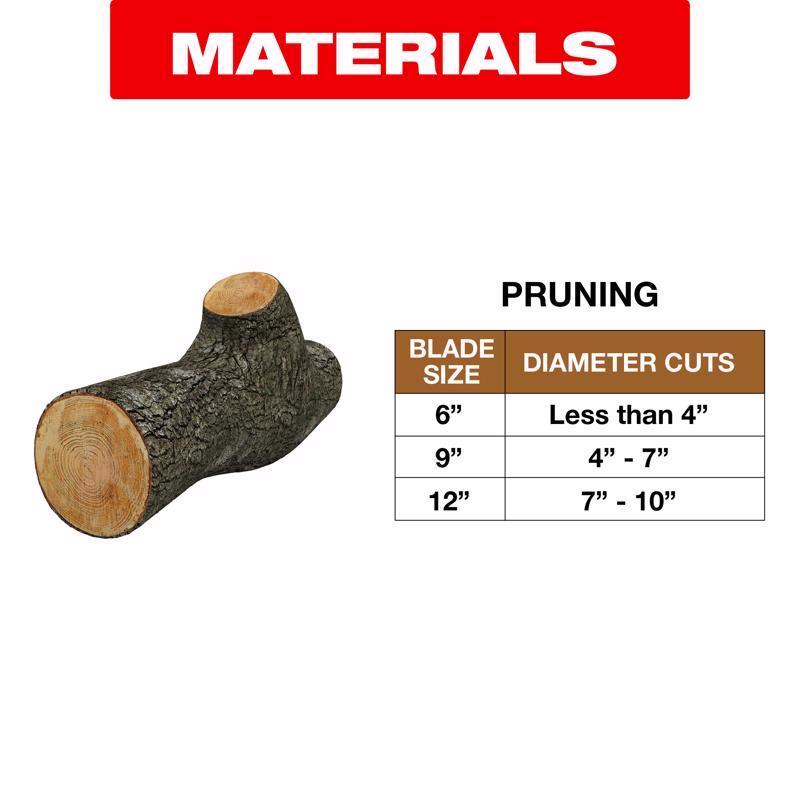 Diablo 9 in. Bi-Metal Pruning & Clean Wood Reciprocating Saw Blade 5 TPI