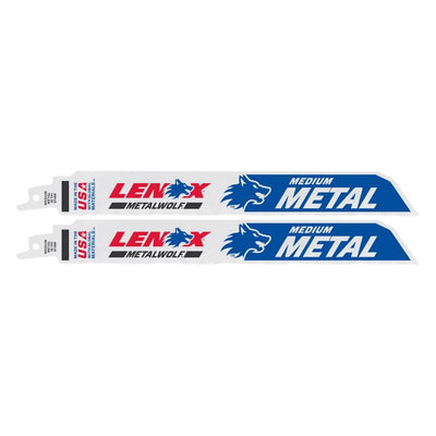 Lenox METALWOLF 9 in. Bi-Metal WAVE EDGE Reciprocating Saw Blade 18 TPI 2 pk