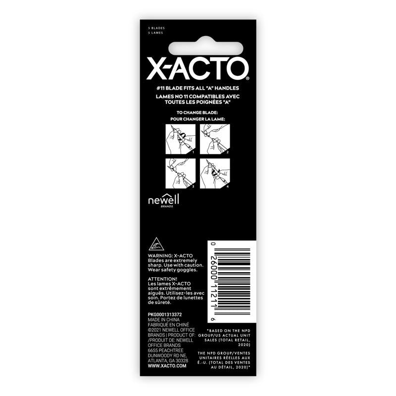 X-Acto Carbon Steel Light Duty #11 Replacement Blade 5 pk