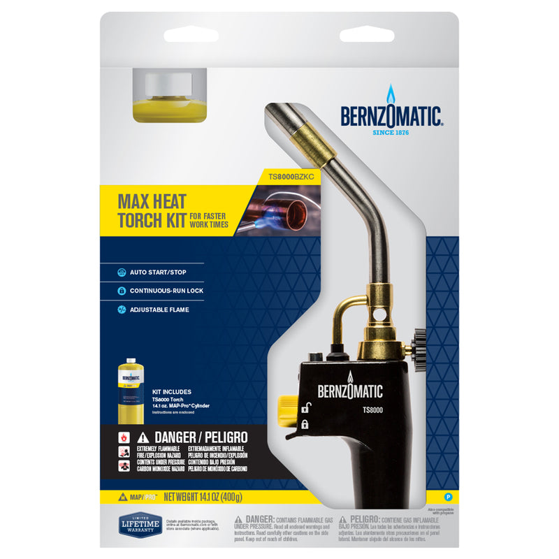 Bernzomatic 14.1 oz Max Heat Torch Kit MAPP