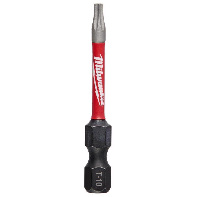 Milwaukee Shockwave Torx T10 X 2 in. L Screwdriver Bit Steel