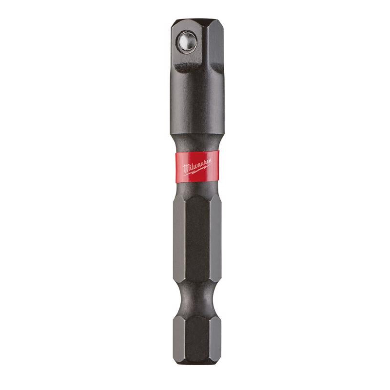Milwaukee Shockwave Square 1/4 in. X 2 in. L Socket Adapter Steel