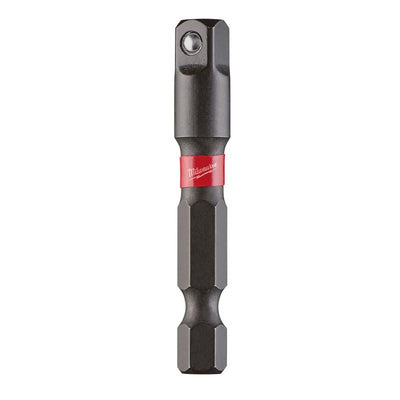 Milwaukee Shockwave Square 1/4 in. X 2 in. L Socket Adapter Steel