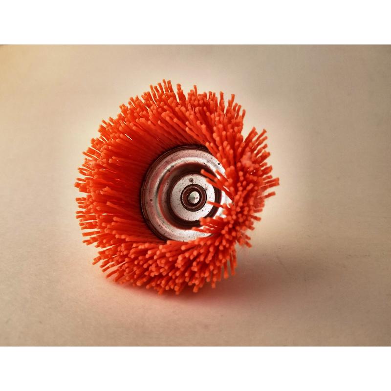 Dico Nyalox 2.5 in. D X 1/4 in. X 1/4 in. D Crimped Nylon Mandrel Mounted Cup Brush 4500 rpm
