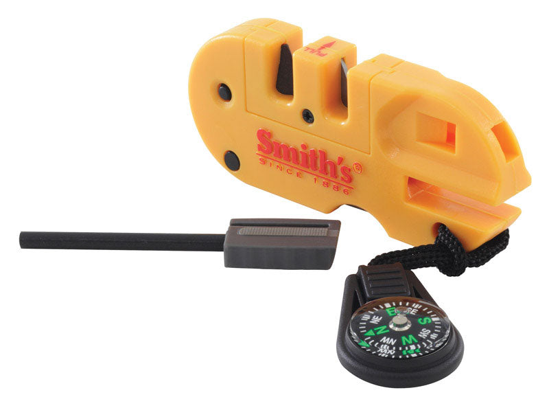 Smith's Carbide/Ceramic/Diamond Knife Sharpener and Survival Tool 1,000 Grit