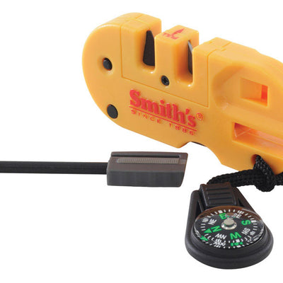 Smith's Carbide/Ceramic/Diamond Knife Sharpener and Survival Tool 1,000 Grit