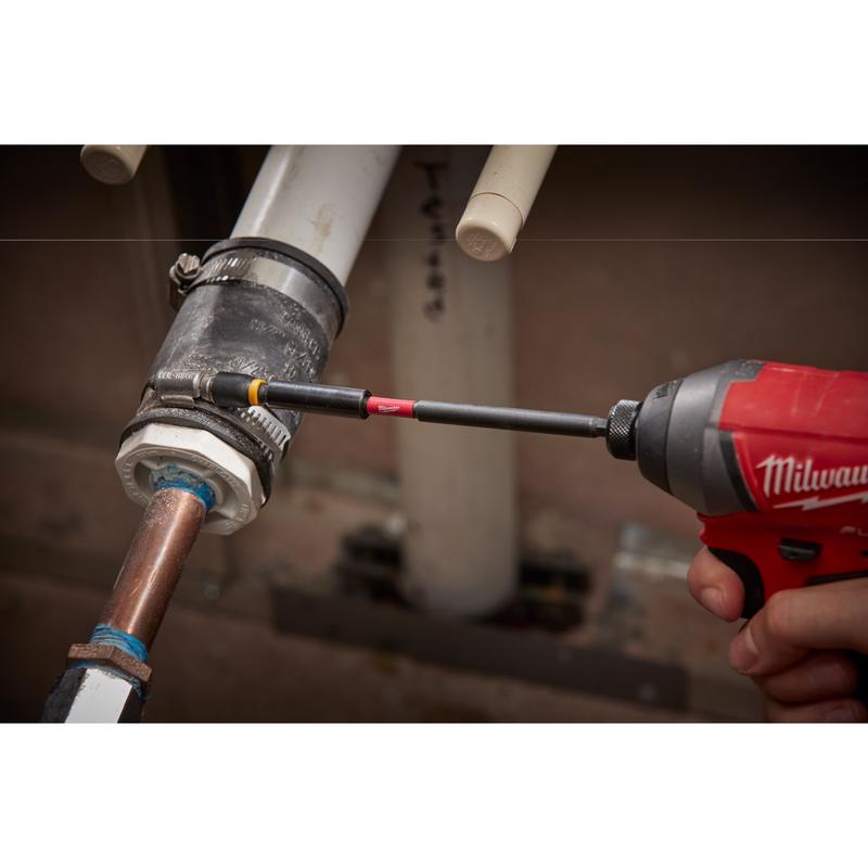 Milwaukee Shockwave Hex 1/4 in. X 6 in. L Screwdriver Bit Holder Steel