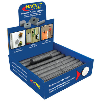 Magnet Source .197 in. L X .75 Dia. in. W Black Disc Magnets 0.7 lb. pull 500 pc