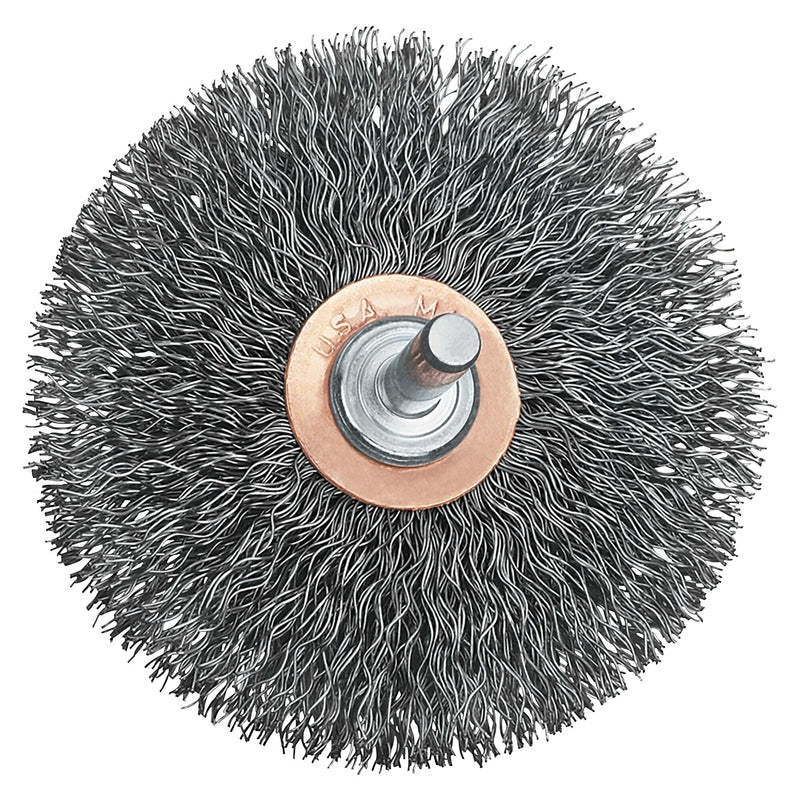 DeWalt 3 in. Fine Crimped Wire Wheel Brush Carbon Steel 20000 rpm