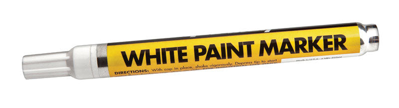 Forney White Valve Tip Paint Marker