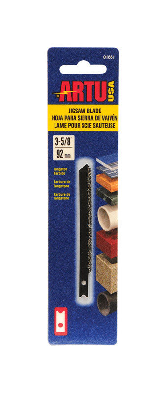 ARTU 3-5/8 in. Tungsten Carbide U-Shank Jig Saw Blade Assorted TPI