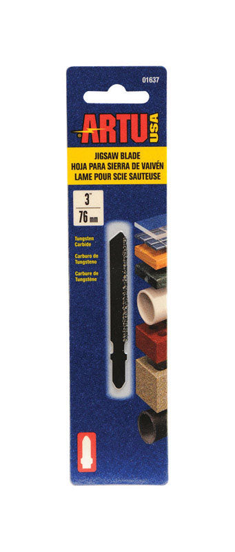 ARTU 3 in. Tungsten Carbide T-Shank Jig Saw Blade Assorted TPI