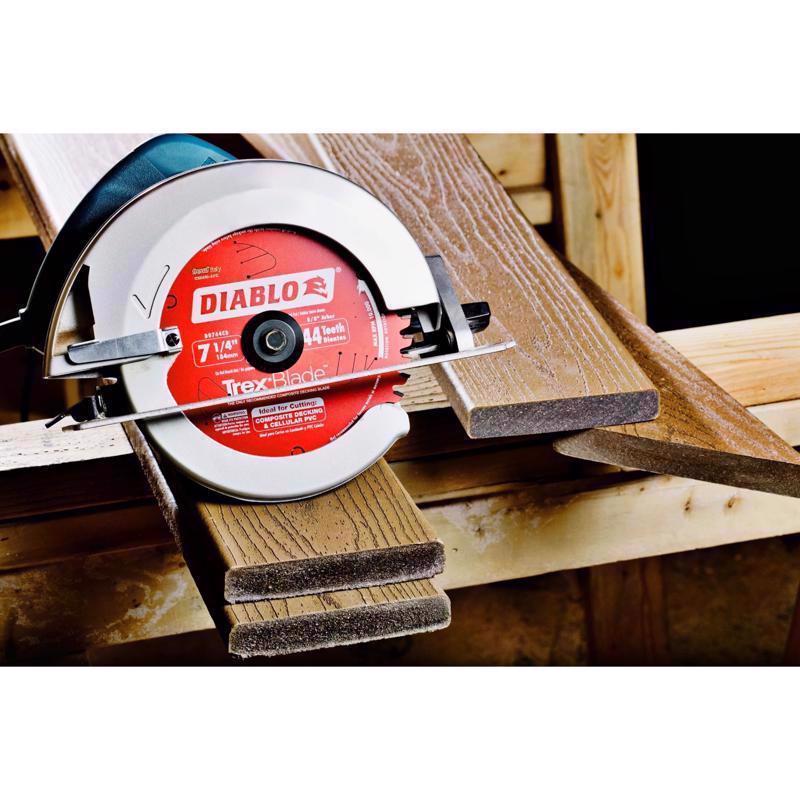 Diablo TrexBlade 7-1/4 in. D X 5/8 in. TiCo Hi-Density Carbide Circular Saw Blade 44 teeth