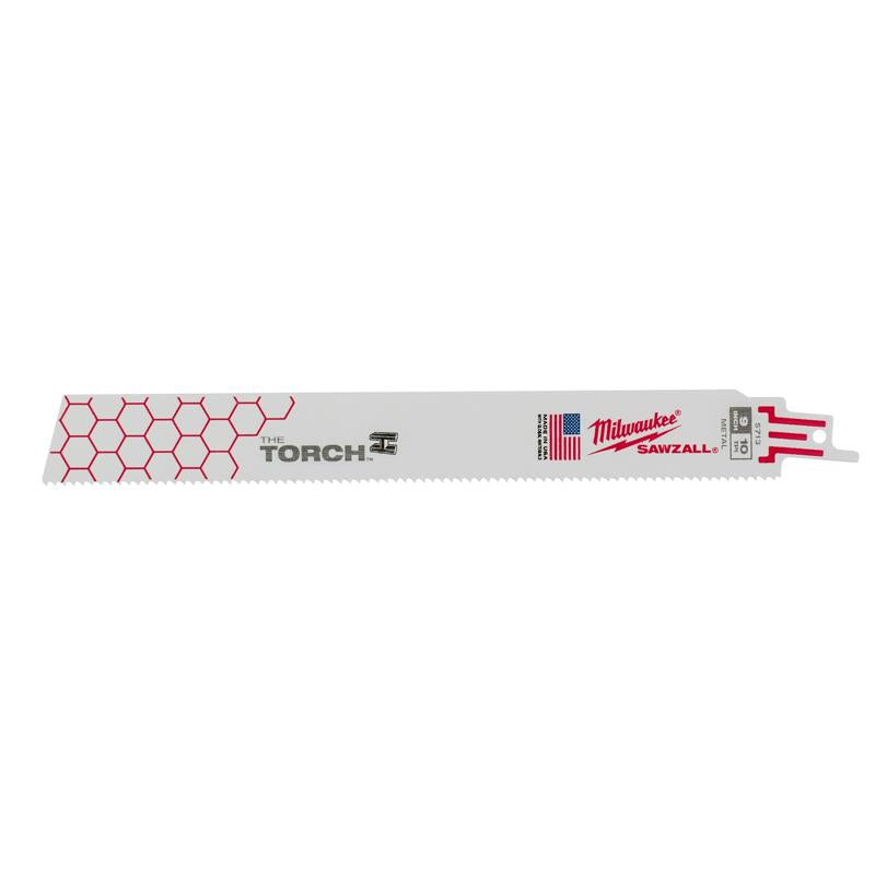 Milwaukee The Torch 9 in. Metal Demo Reciprocating Saw Blade 10 TPI