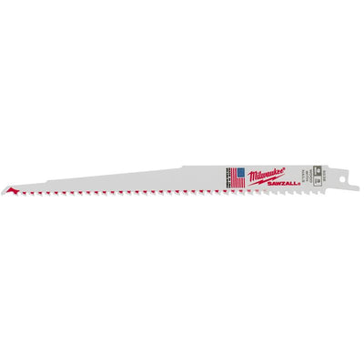 Milwaukee Sawzall 9 in. Bi-Metal Thin Kerf Reciprocating Saw Blade 5 TPI