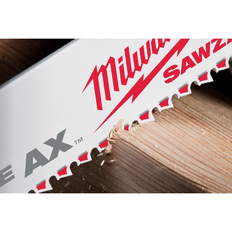 Milwaukee The AX 9 in. Bi-Metal Demo Reciprocating Saw Blade 5 TPI