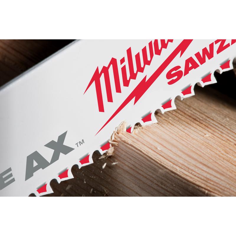 Milwaukee The Ax Sawzall 12 in. Bi-Metal Reciprocating Saw Blade 5 TPI