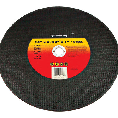 Forney 14 in. D X 1 in. Aluminum Oxide Metal Cutting Wheel